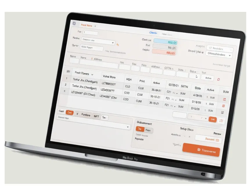 Sale bill entry screen